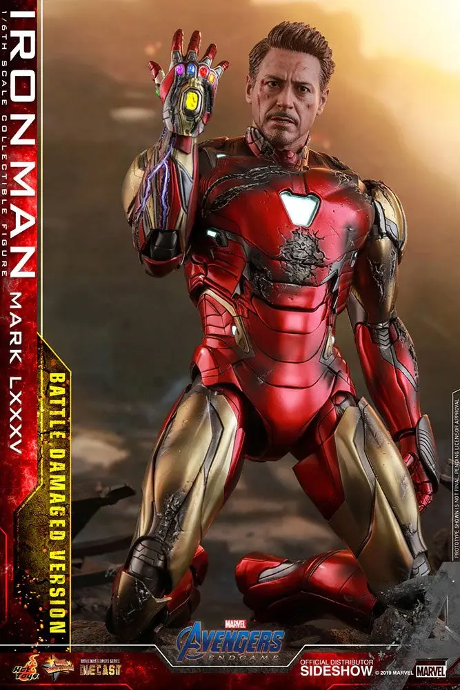 Avengers: Endgame MMS Diecast Action Figure 1/6 Iron Man Mark LXXXV Battle Damaged Ver. 32 cm product photo