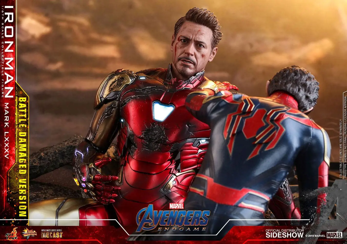 Avengers: Endgame MMS Diecast Action Figure 1/6 Iron Man Mark LXXXV Battle Damaged Ver. 32 cm product photo