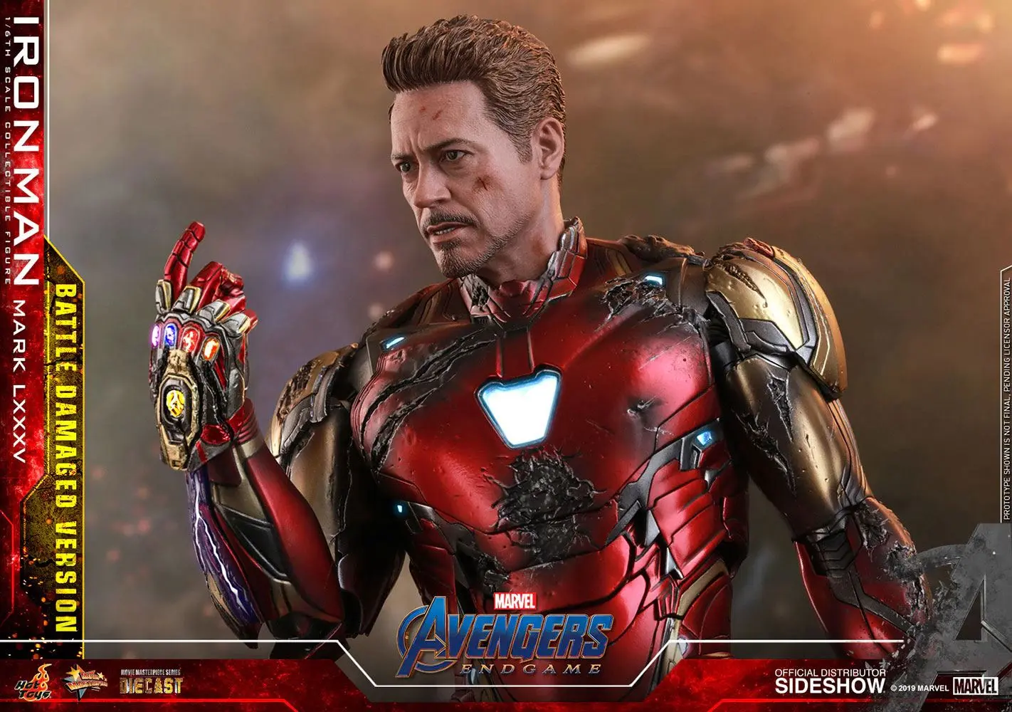 Avengers: Endgame MMS Diecast Action Figure 1/6 Iron Man Mark LXXXV Battle Damaged Ver. 32 cm product photo