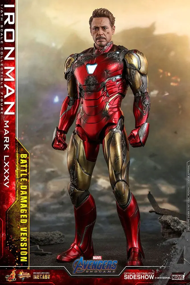 Avengers: Endgame MMS Diecast Action Figure 1/6 Iron Man Mark LXXXV Battle Damaged Ver. 32 cm product photo