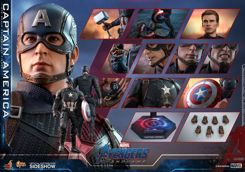 Avengers: Endgame Movie Masterpiece Action Figure 1/6 Captain America 31 cm product photo