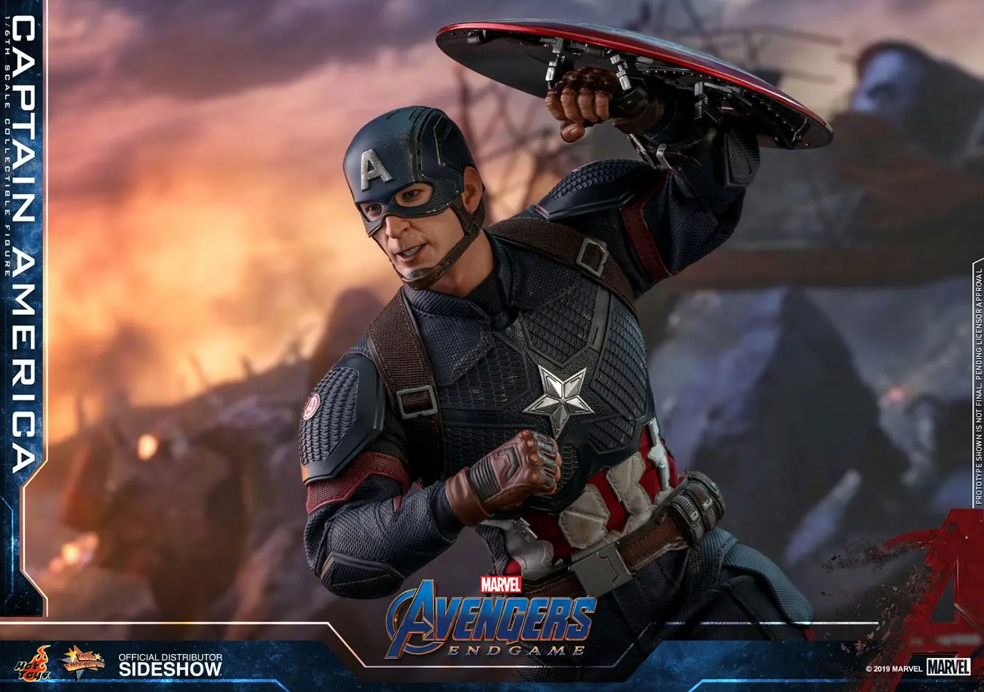 Avengers: Endgame Movie Masterpiece Action Figure 1/6 Captain America 31 cm product photo