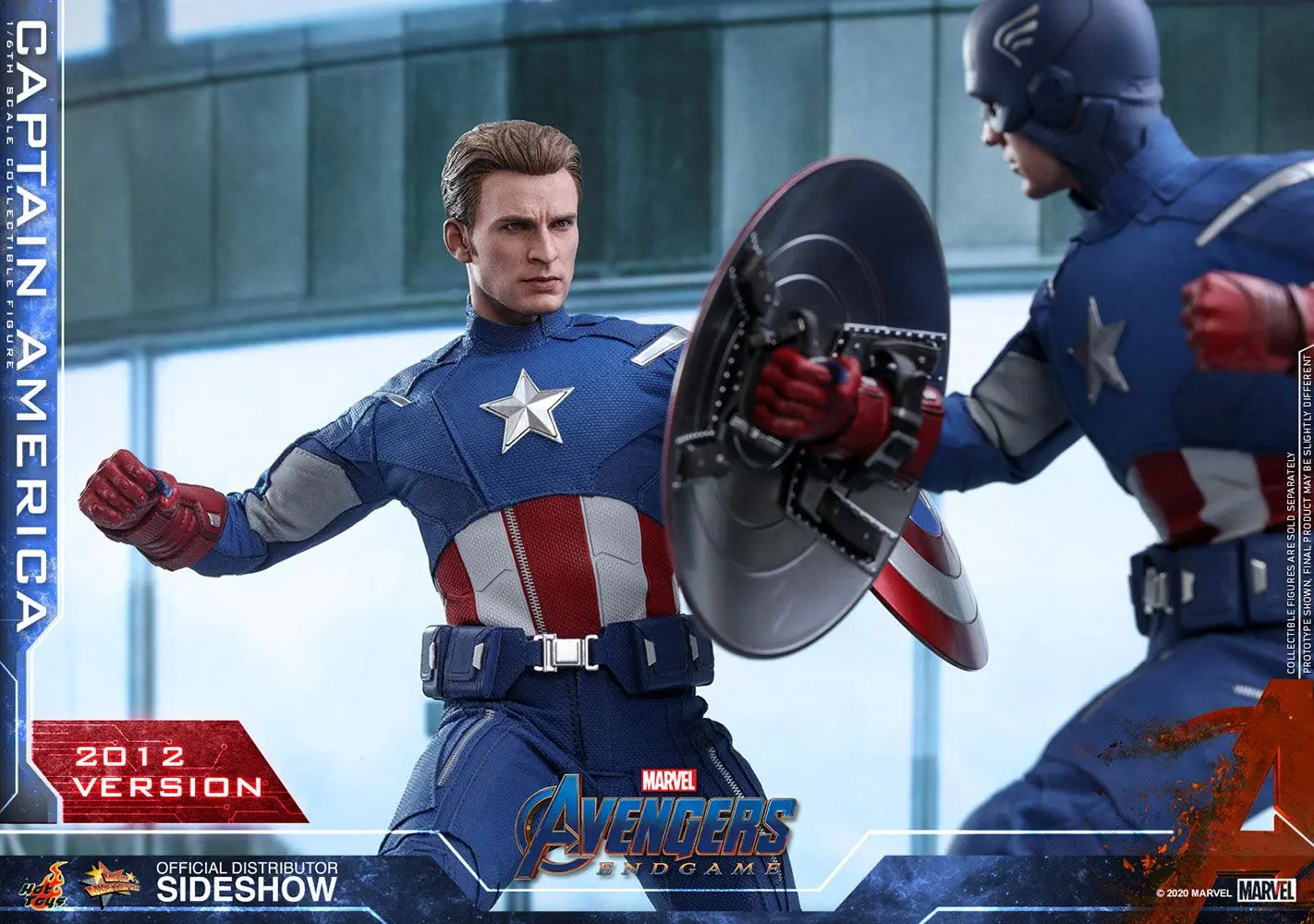Avengers: Endgame Movie Masterpiece Action Figure 1/6 Captain America (2012 Version) 30 cm product photo