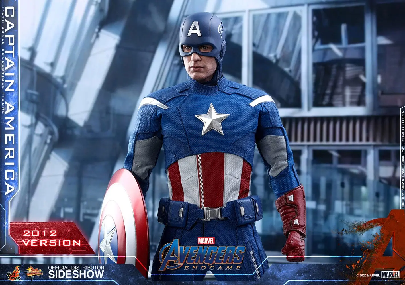 Avengers: Endgame Movie Masterpiece Action Figure 1/6 Captain America (2012 Version) 30 cm product photo
