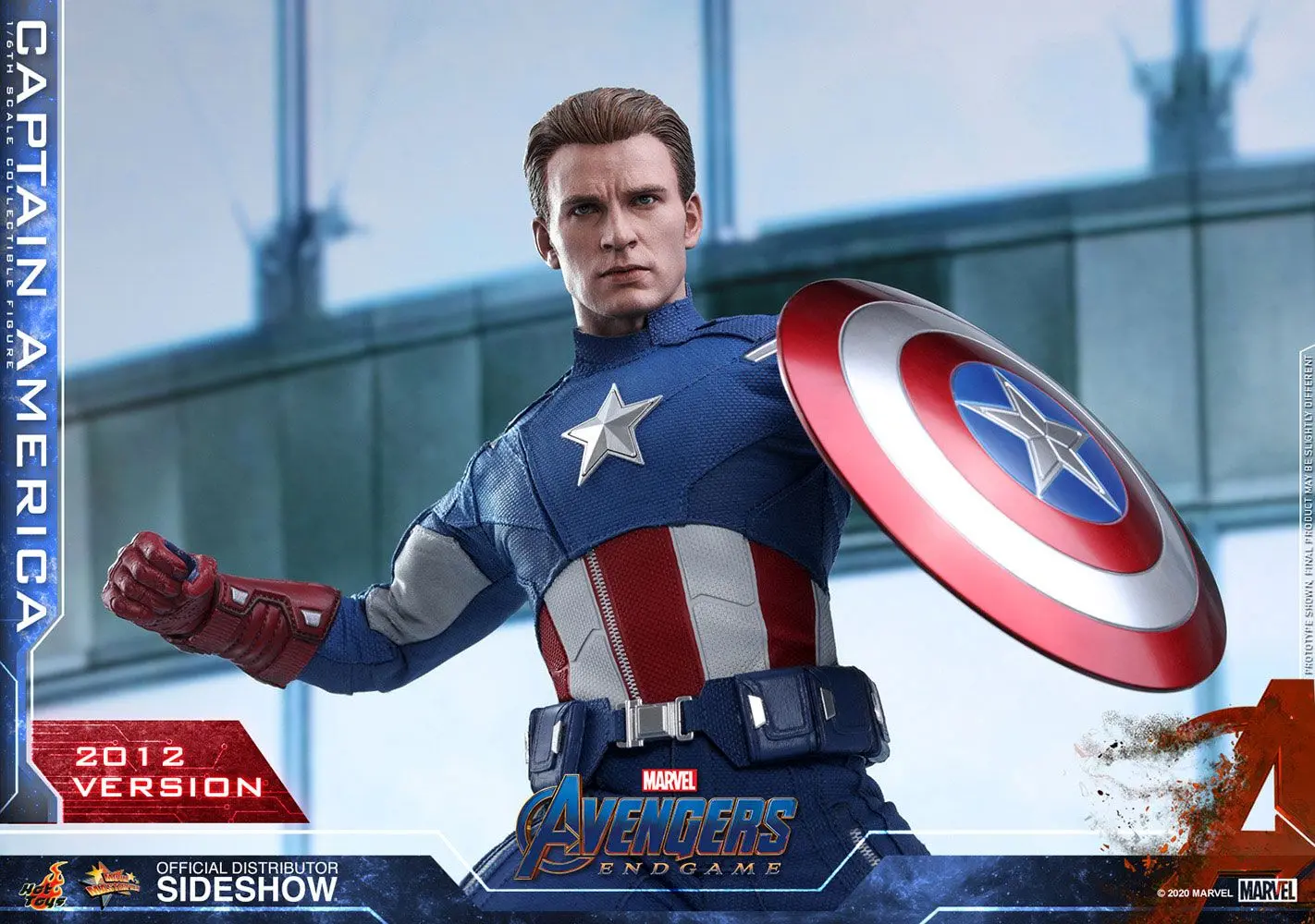 Avengers: Endgame Movie Masterpiece Action Figure 1/6 Captain America (2012 Version) 30 cm product photo