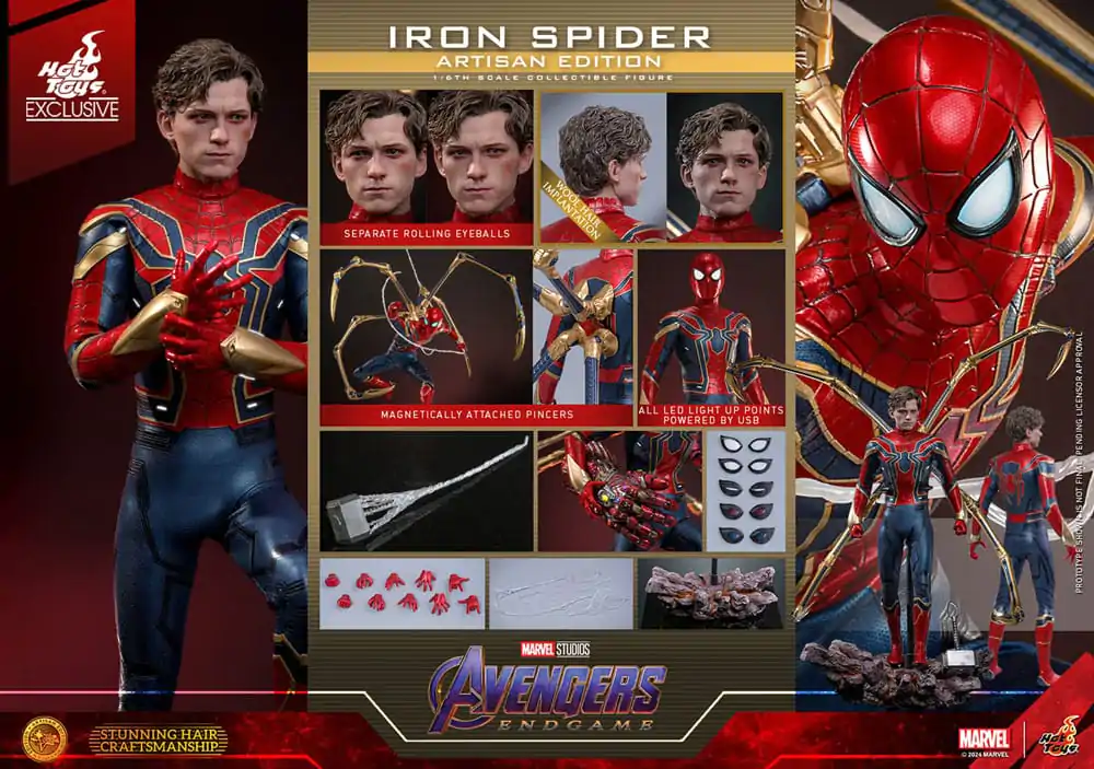 Avengers: Endgame Movie Masterpiece Action Figure 1/6 Iron Spider Artisan Edition 28 cm product photo