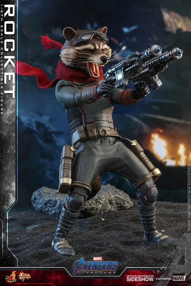 Avengers: Endgame Movie Masterpiece Action Figure 1/6 Rocket 16 cm product photo