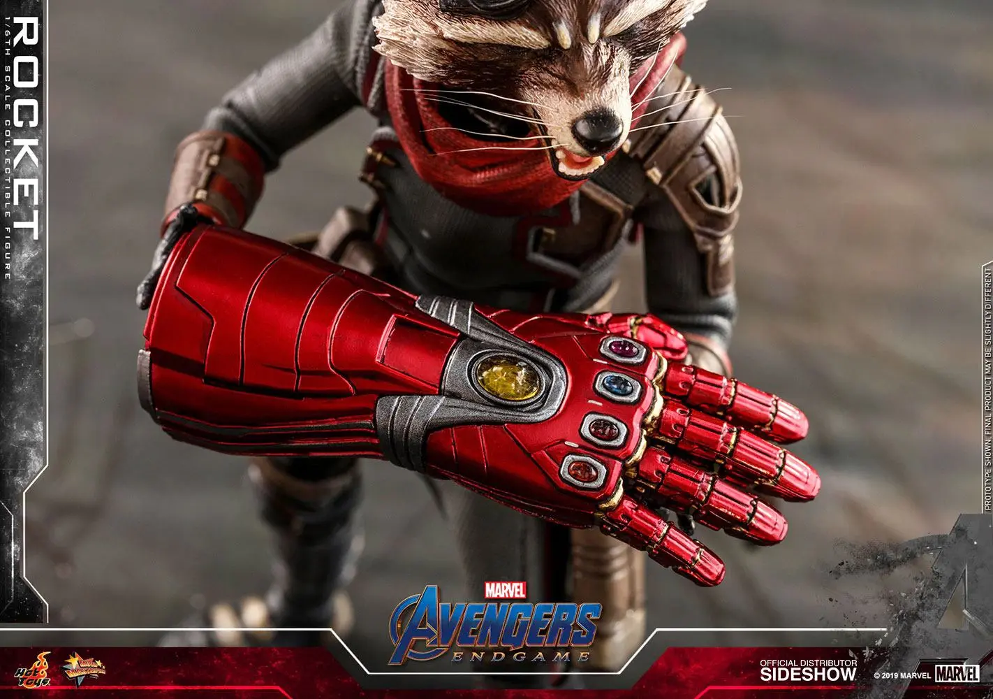 Avengers: Endgame Movie Masterpiece Action Figure 1/6 Rocket 16 cm product photo