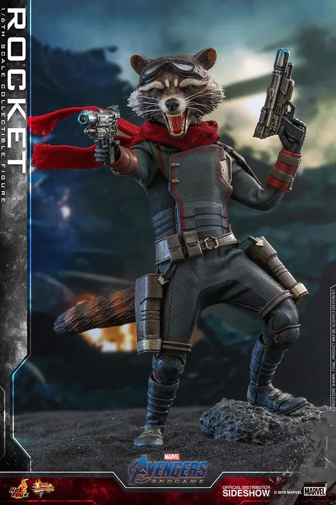 Avengers: Endgame Movie Masterpiece Action Figure 1/6 Rocket 16 cm product photo