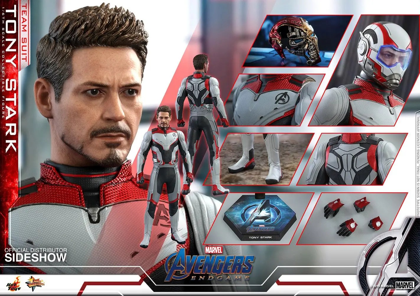 Avengers: Endgame Movie Masterpiece Action Figure 1/6 Tony Stark (Team Suit) 30 cm product photo