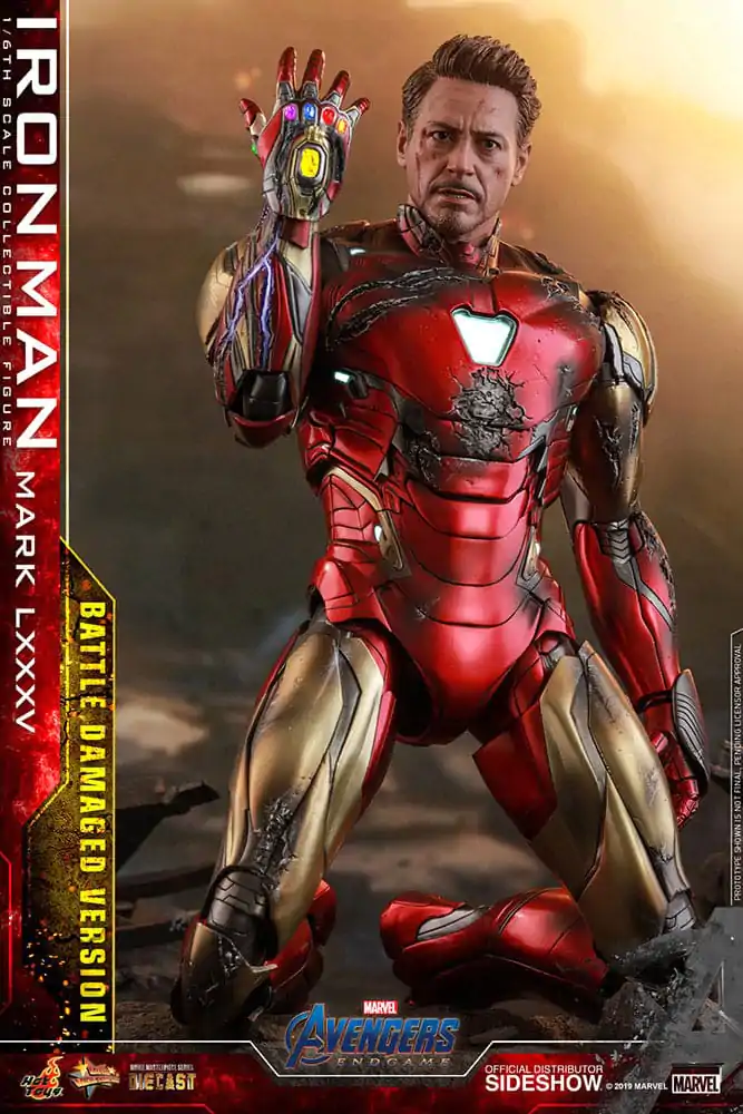 Avengers: Endgame Movie Masterpiece Diecast Action Figure 1/6 Iron Man Mark LXXXV (Battle Damaged Version) Special Edition 32 cm product photo