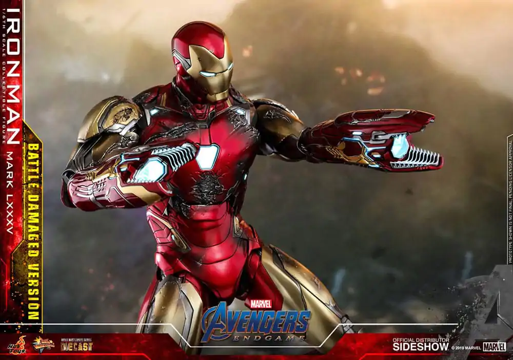 Avengers: Endgame Movie Masterpiece Diecast Action Figure 1/6 Iron Man Mark LXXXV (Battle Damaged Version) Special Edition 32 cm product photo
