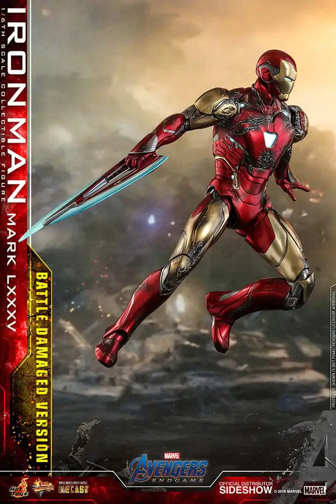 Avengers: Endgame Movie Masterpiece Diecast Action Figure 1/6 Iron Man Mark LXXXV (Battle Damaged Version) Special Edition 32 cm product photo