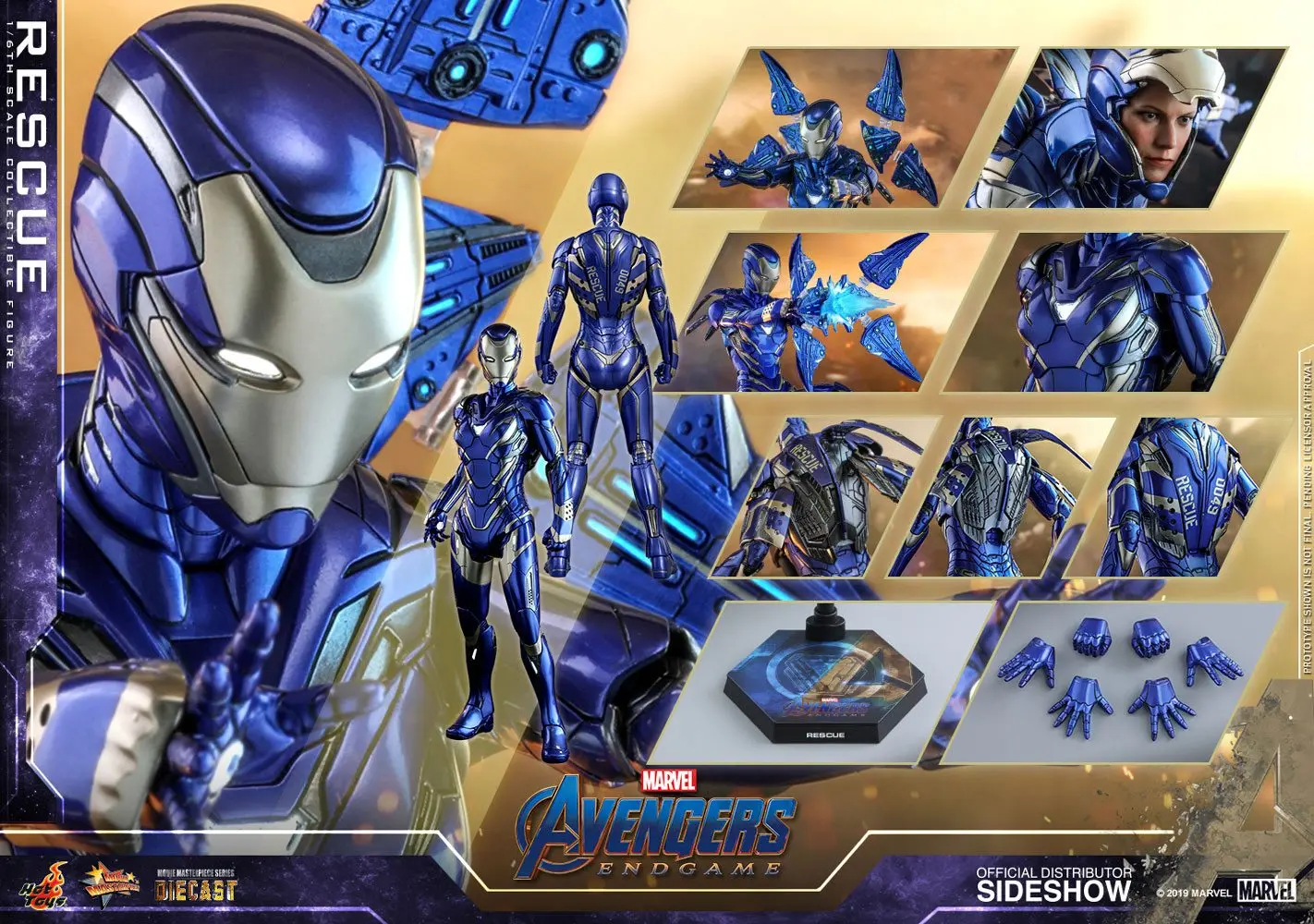Avengers: Endgame Movie Masterpiece Series Diecast Action Figure 1/6 Rescue (Pepper Potts) 31 cm product photo