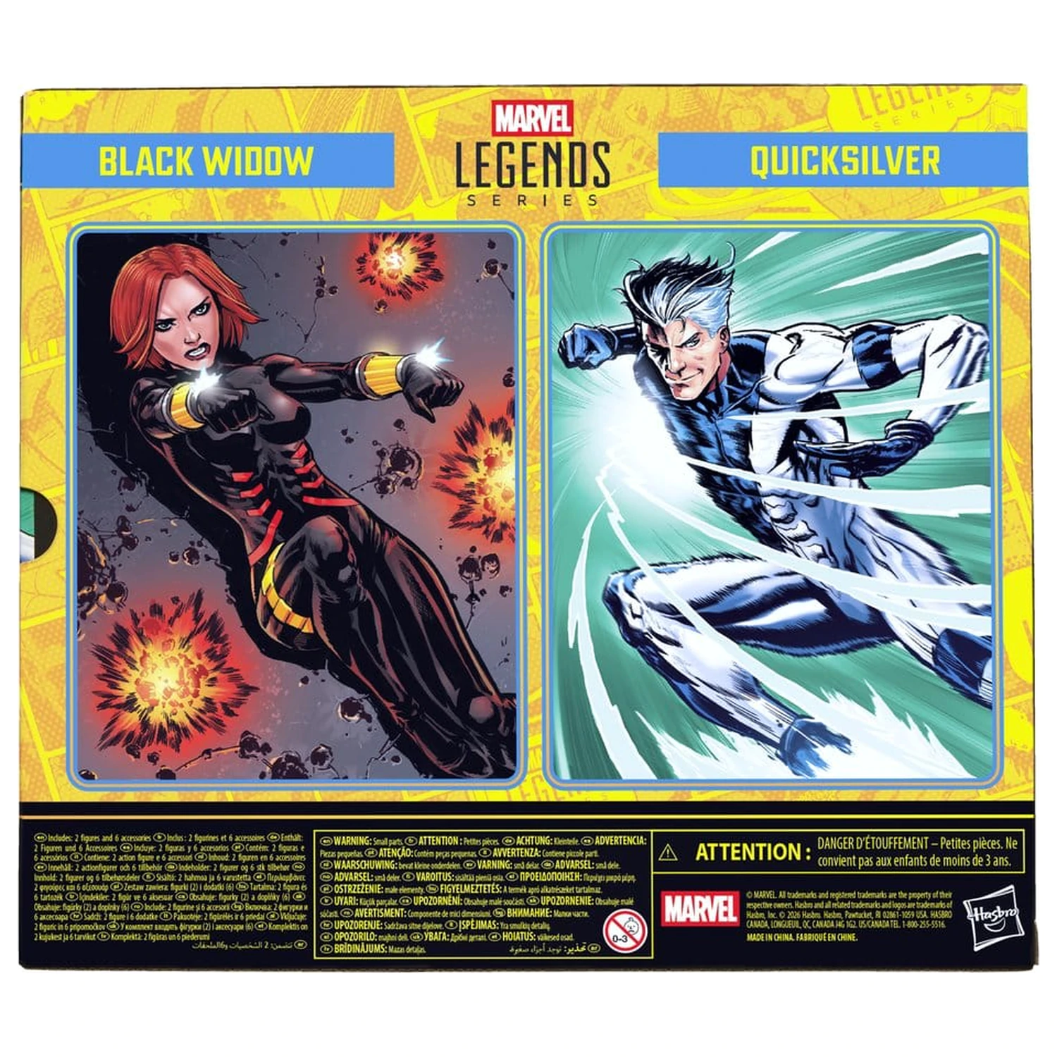 Avengers Marvel Legends Action Figure 2-Pack Black Widow & Quicksilver 15 cm product photo