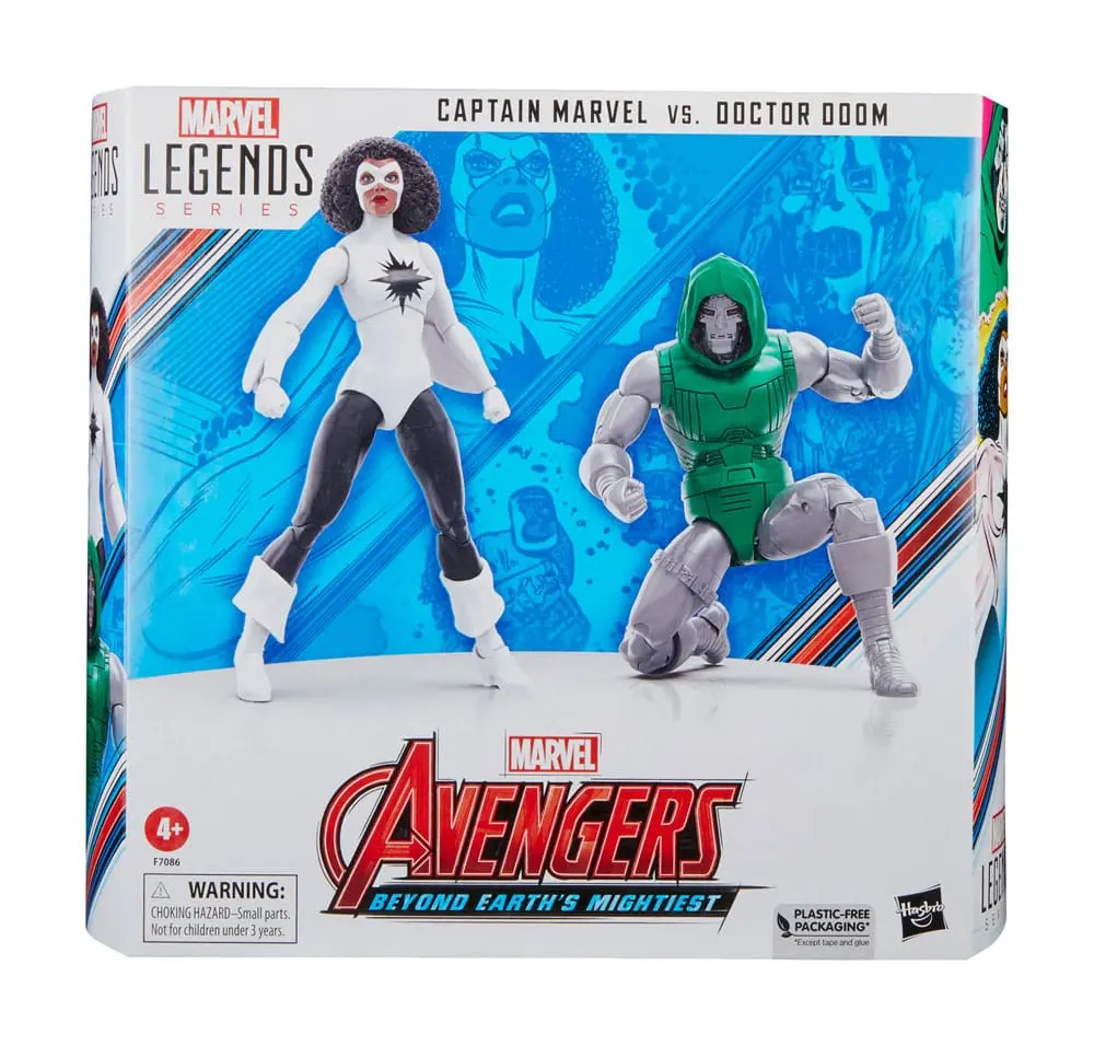 Avengers Marvel Legends Action Figures Captain Marvel vs. Doctor Doom 15 cm termékfotó