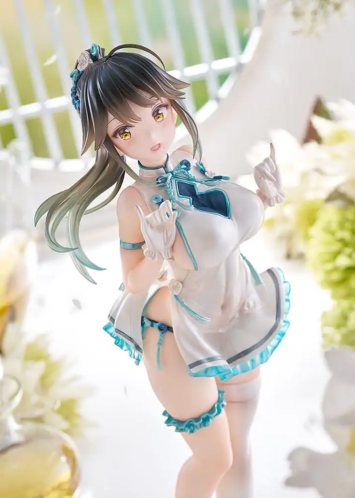 Avian Romance Pink Label 5 PVC Statue 1/6 Ponytail Girl: Qipao 29 cm product photo