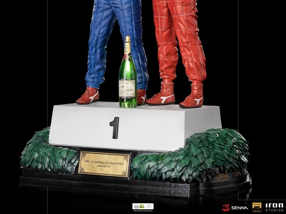 Ayrton Senna Deluxe Art Scale Statue 1/10 Alain Prost &amp; Ayrton Senna (The Last Podium 1993) 27 cm product photo