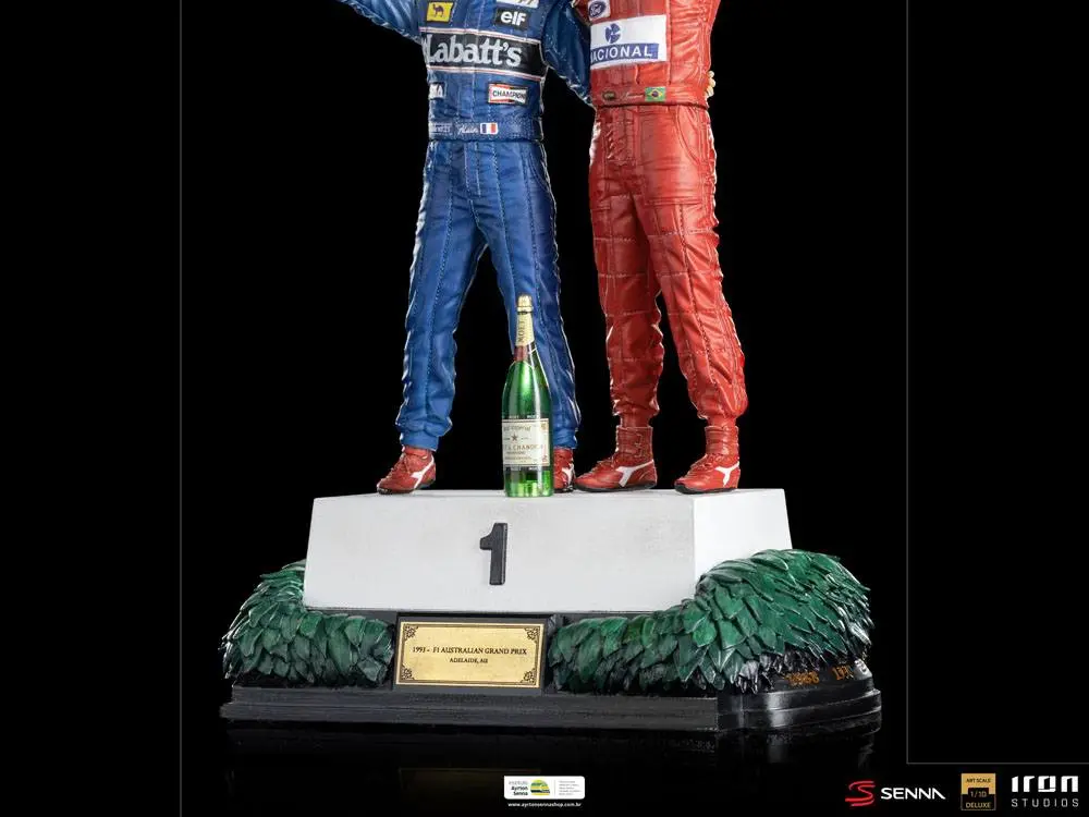 Ayrton Senna Deluxe Art Scale Statue 1/10 Alain Prost &amp; Ayrton Senna (The Last Podium 1993) 27 cm product photo