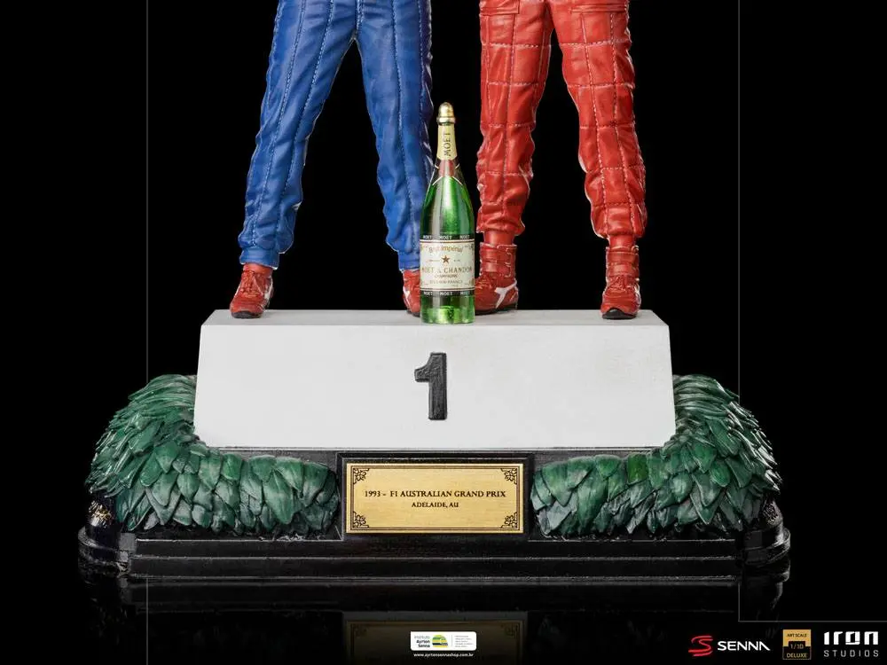 Ayrton Senna Deluxe Art Scale Statue 1/10 Alain Prost &amp; Ayrton Senna (The Last Podium 1993) 27 cm product photo