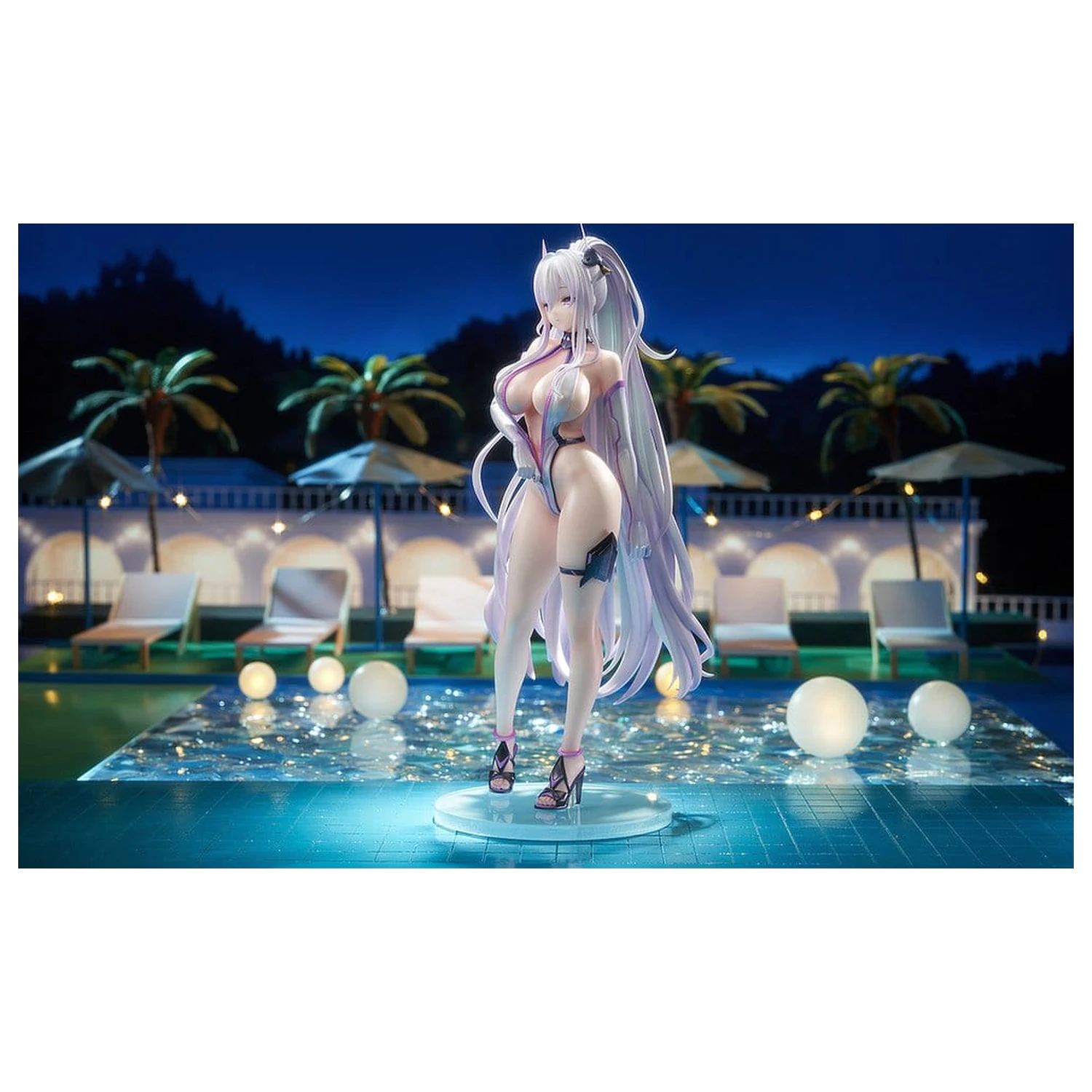 Azur Lane PVC Figure 1/6 Kearsarge Nightpool 28 cm product photo