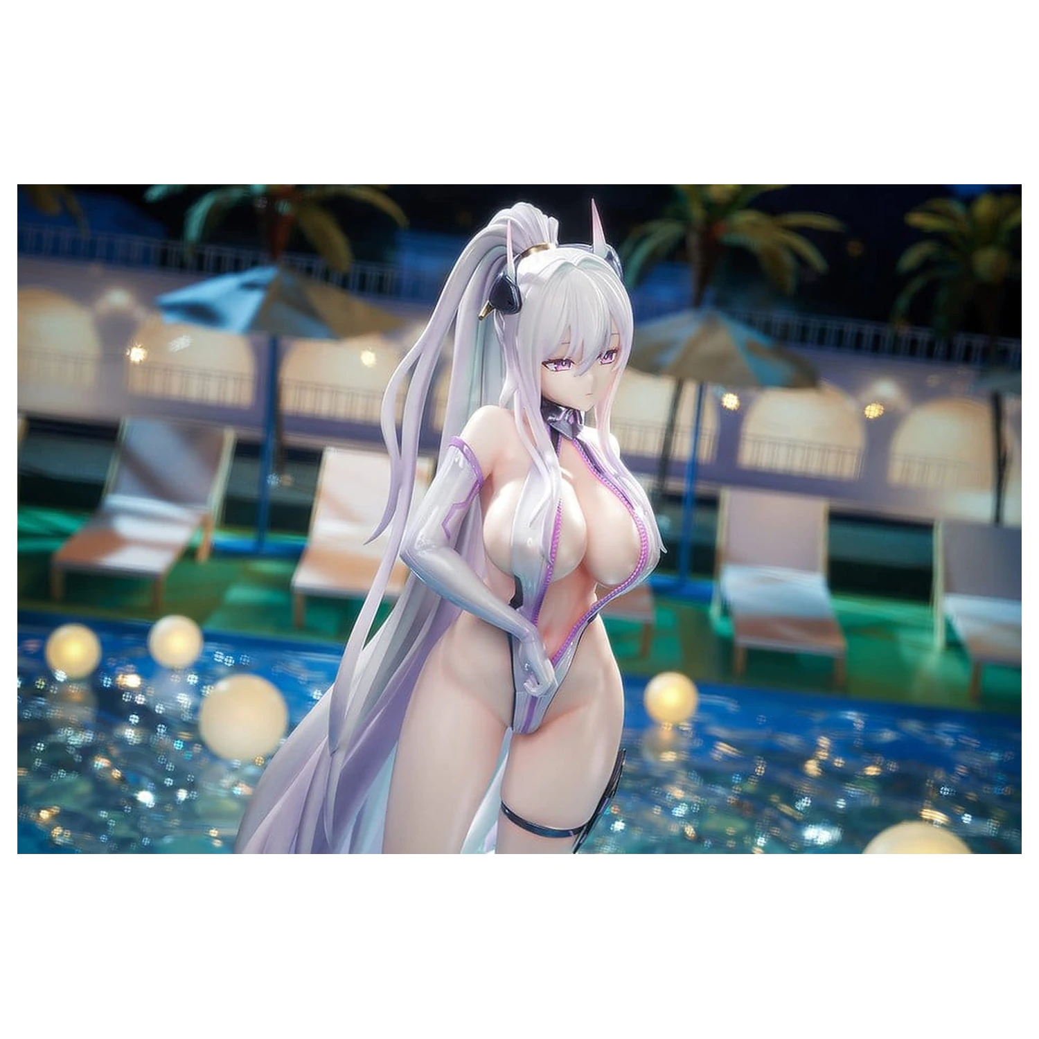 Azur Lane PVC Figure 1/6 Kearsarge Nightpool 28 cm product photo