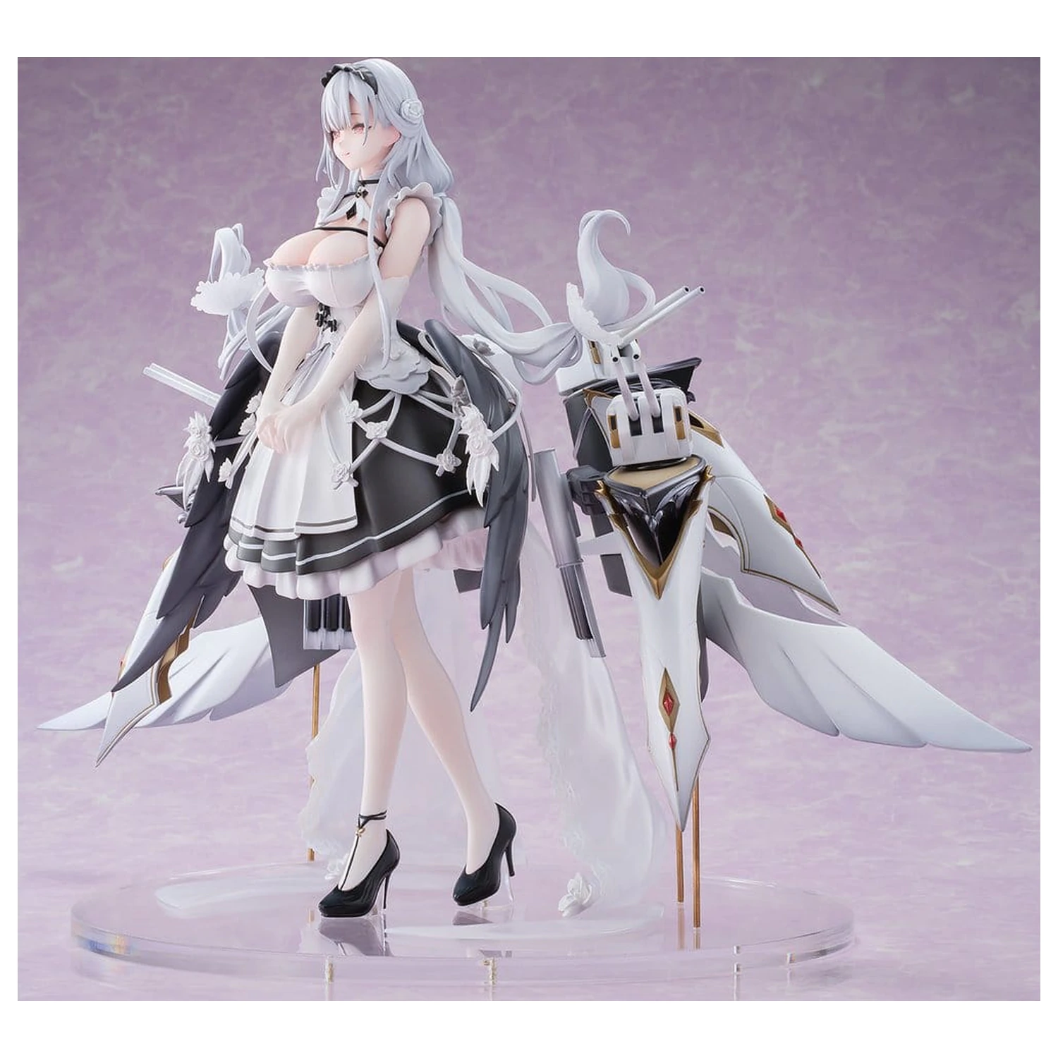 Azur Lane PVC Figure 1/6 Shira Heavy Armament Ver. 26 cm product photo