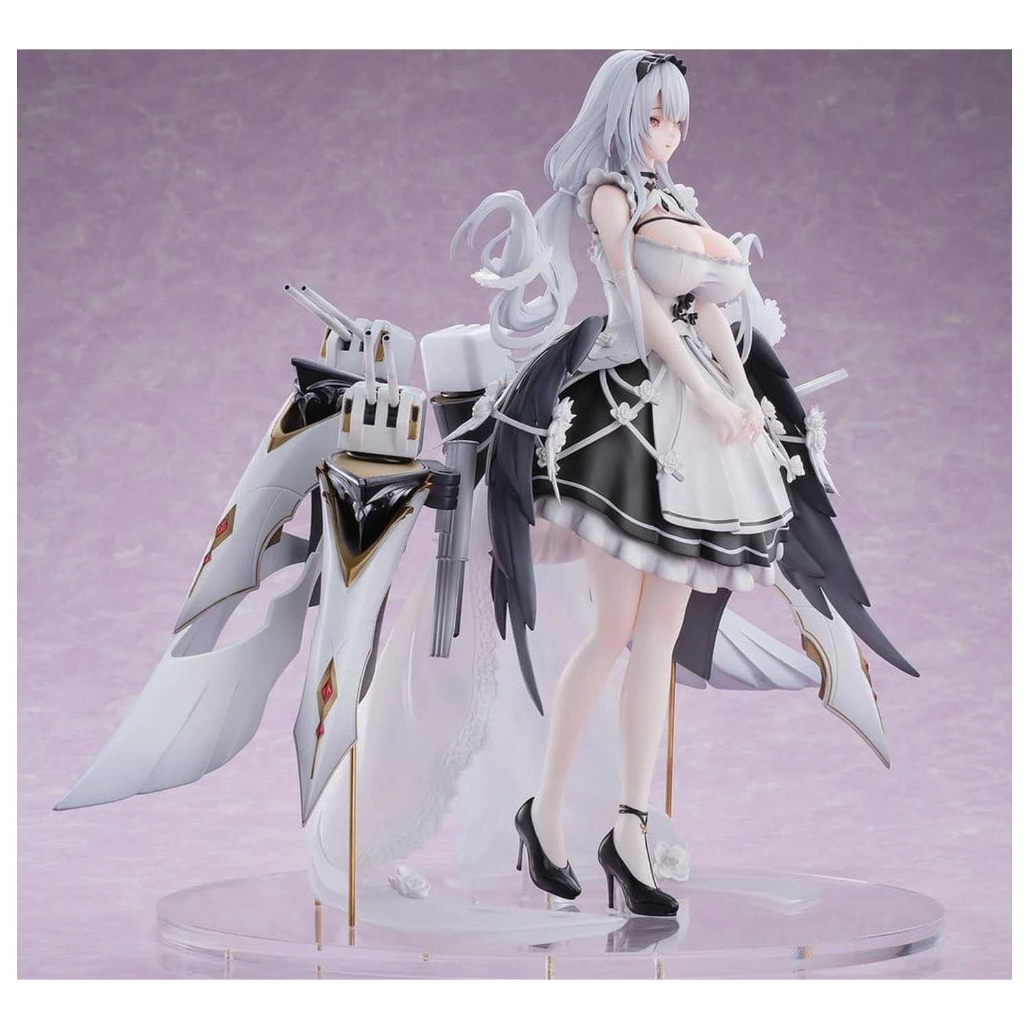 Azur Lane PVC Figure 1/6 Shira Heavy Armament Ver. 26 cm product photo