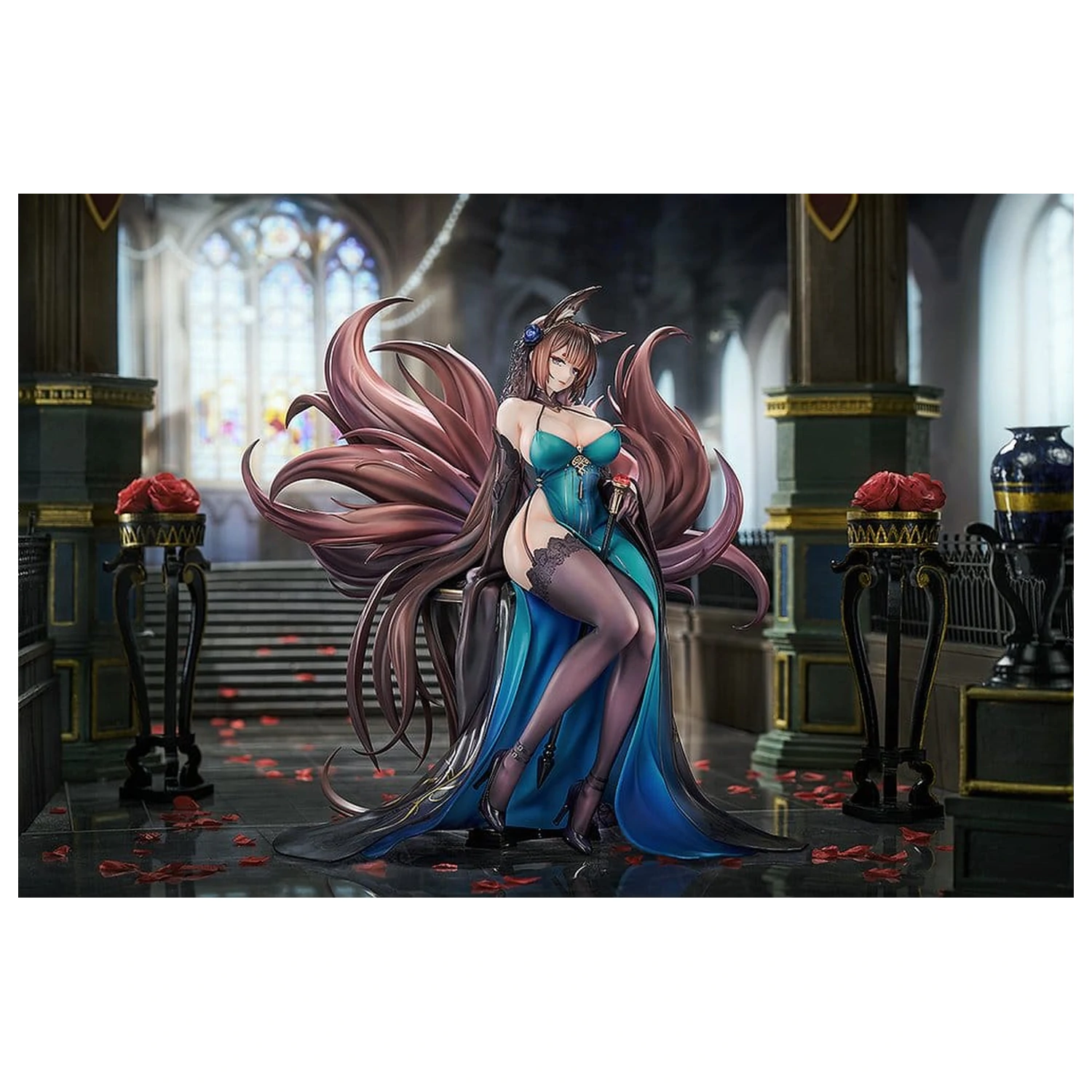Azur Lane PVC Statue 1/7 Amagi: Throne of Fallen Petals Ver. 27 cm  product photo