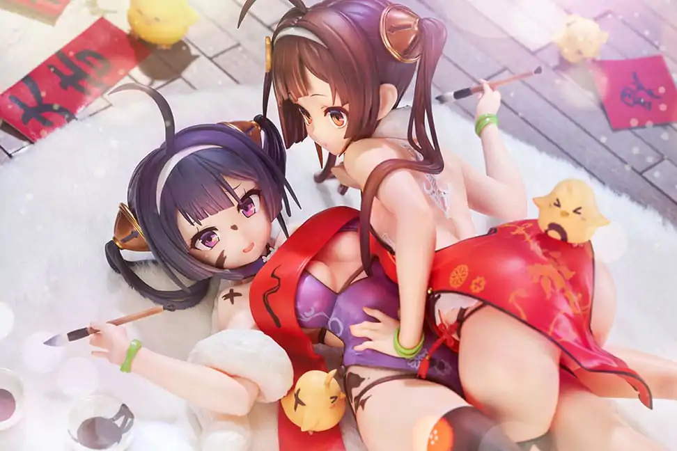 Azur Lane PVC Statue 1/7 Ping Hai &amp; Ning Hai 12 cm product photo