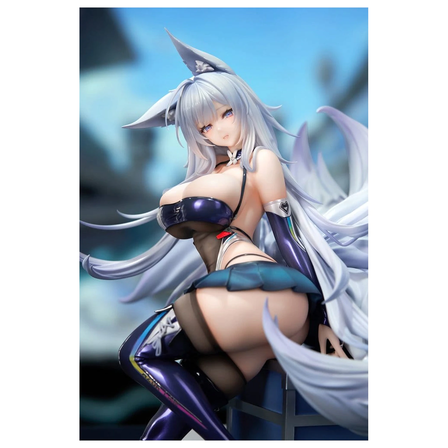 Azur Lane PVC Figure 1/7 Shinano Moonlit Chrome Ver. Acrylic Special Edition w/Display 25 cm product photo