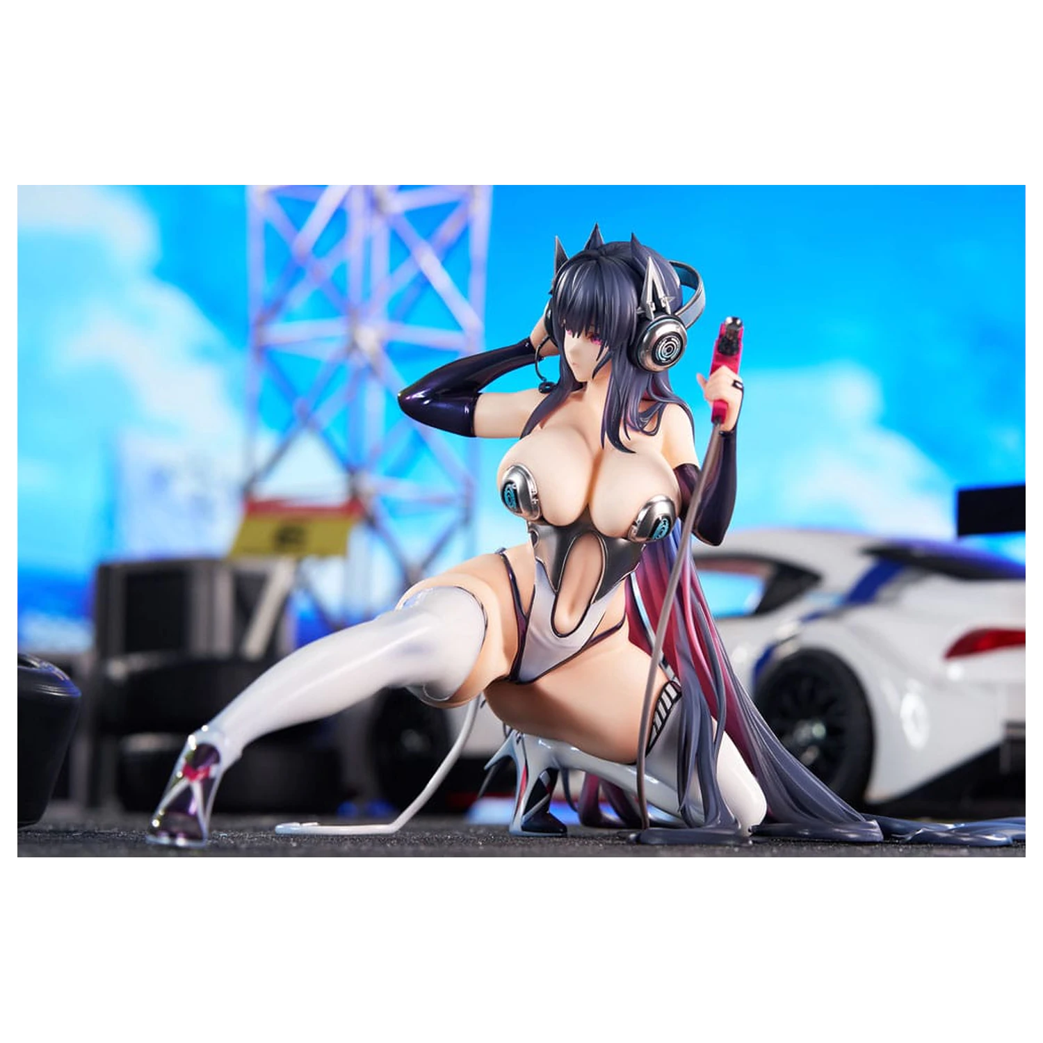 Azur Lane PVC Statue 1/7 Strasbourg Faerie of the Race Circuit Ver. 16 cm                  product photo