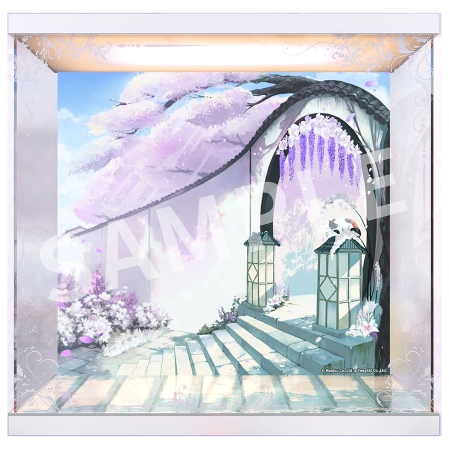 Azur Lane Acrylic LED Display Case for Musashi Purest Wisteria Ver. 47 x 37 x 46 cm product photo