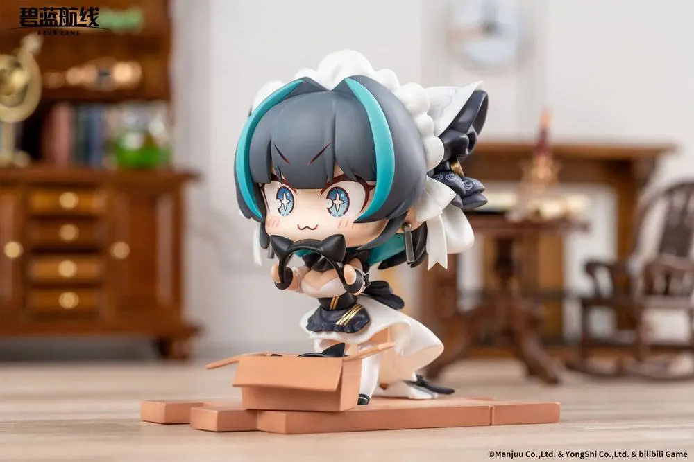 Azur Lane PVC Statue Deformed JUUs Time HMS Cheshire 8 cm product photo