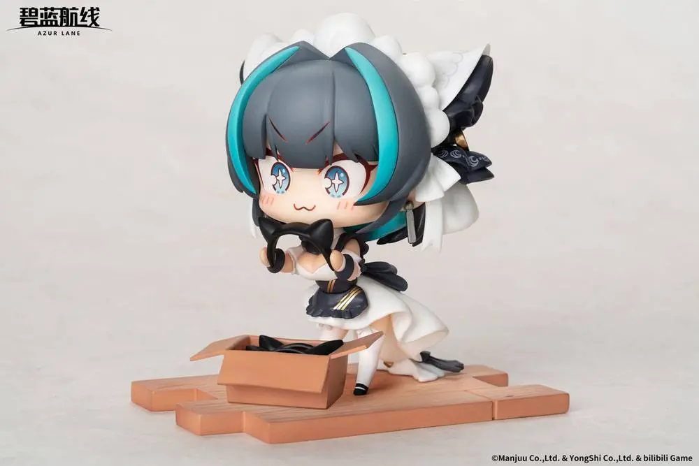 Azur Lane PVC Statue Deformed JUUs Time HMS Cheshire 8 cm product photo