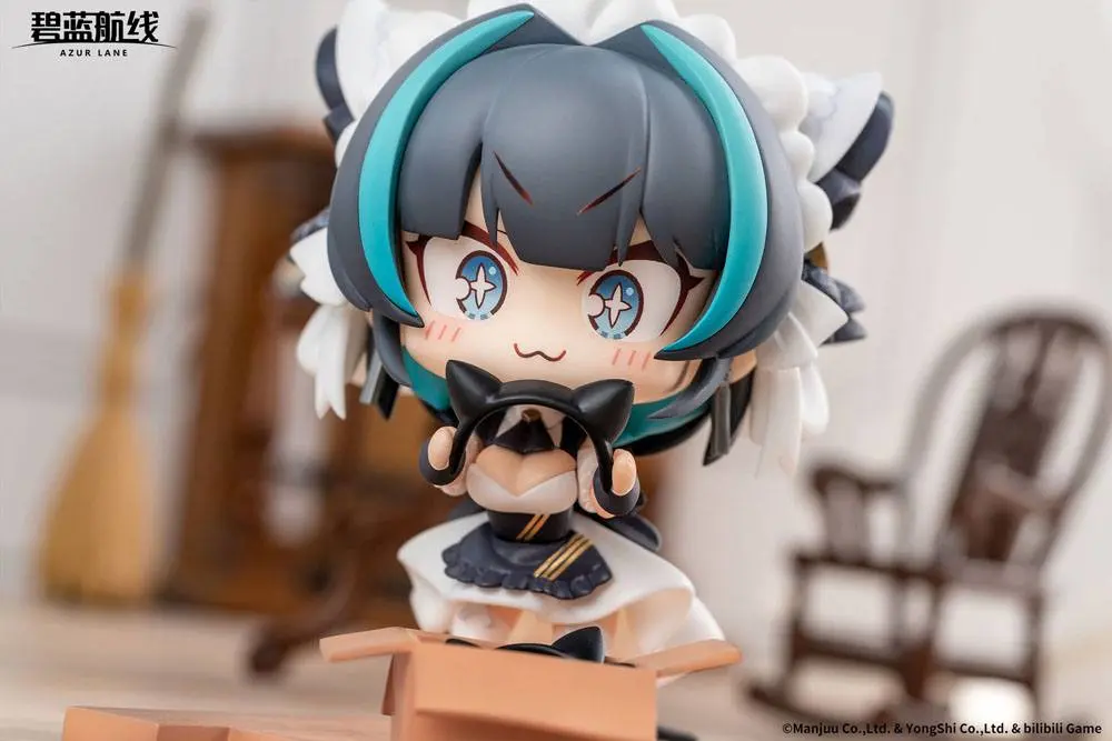 Azur Lane PVC Statue Deformed JUUs Time HMS Cheshire 8 cm product photo