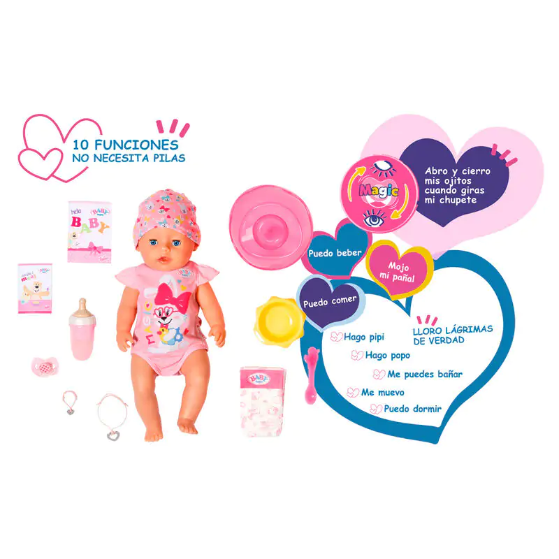BABY born girl doll 43cm product photo