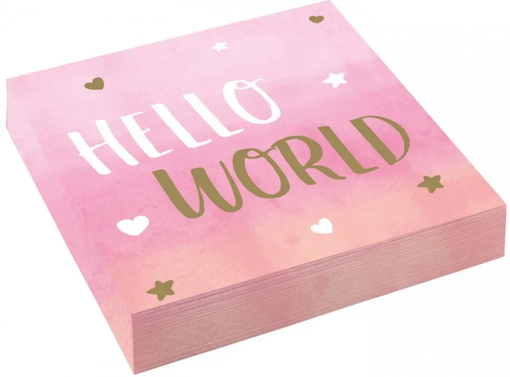 Baby Girl Napkins 16 pc 33*33 cm product photo