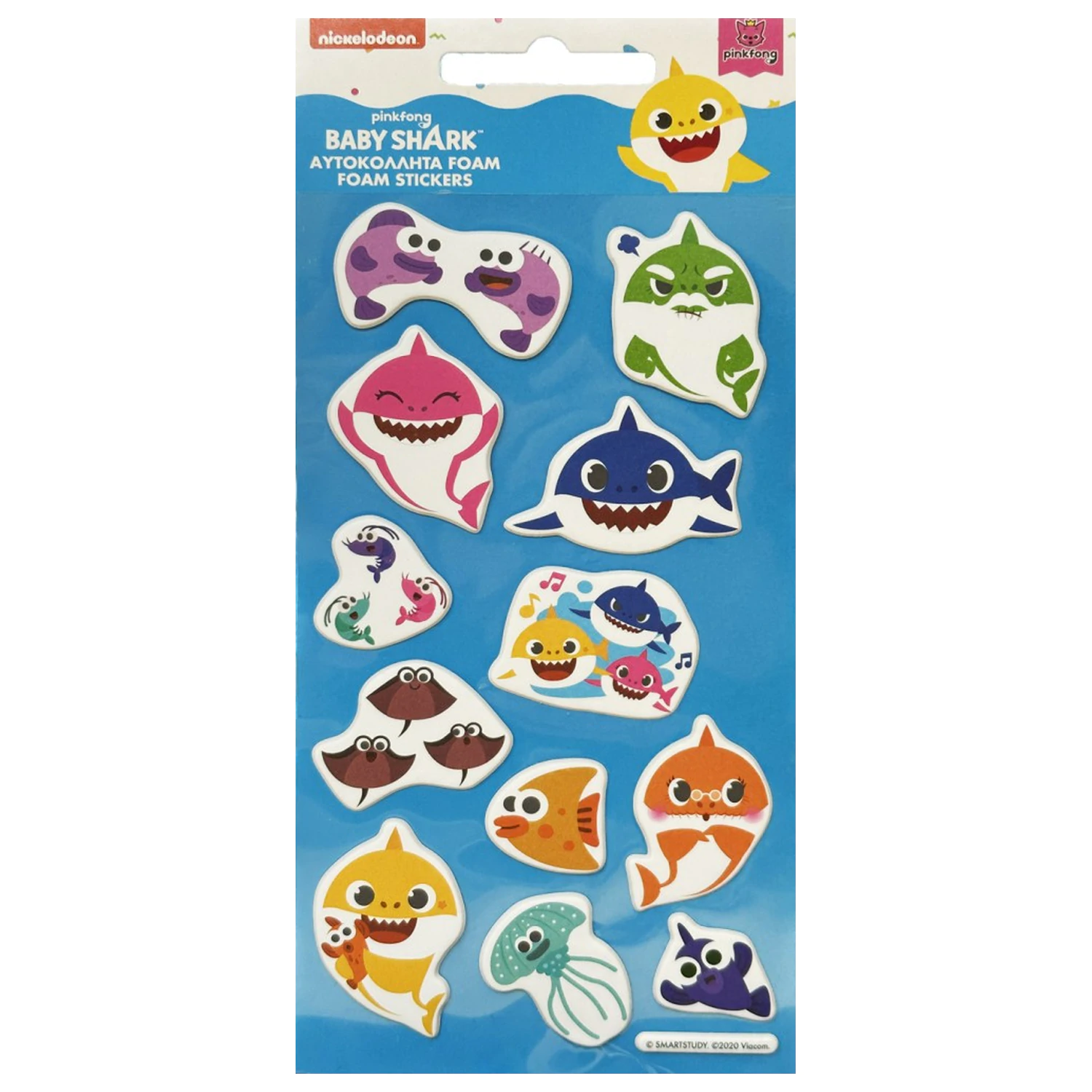 Baby Shark's Big Show! Aquatic Party Puffy Sponge Sticker Set product photo
