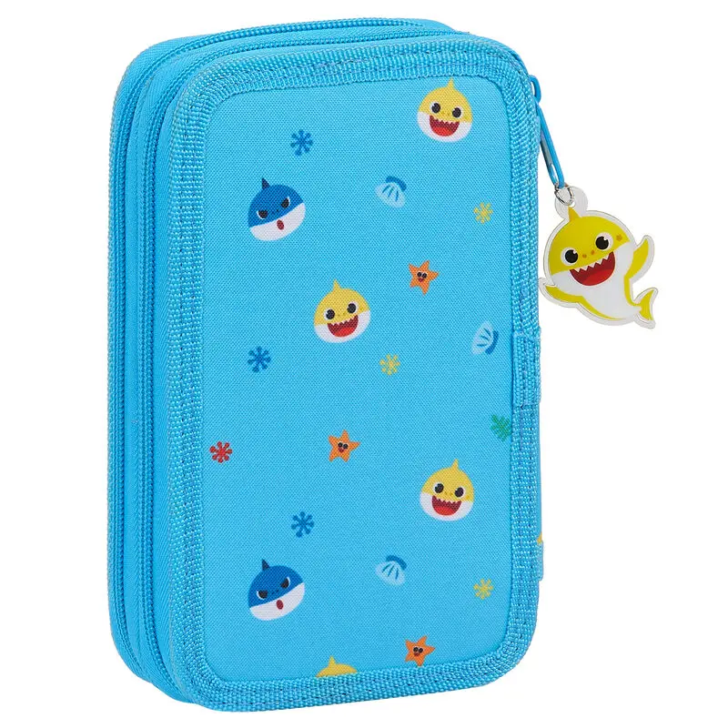 Baby Shark double pencil case 28pcs product photo