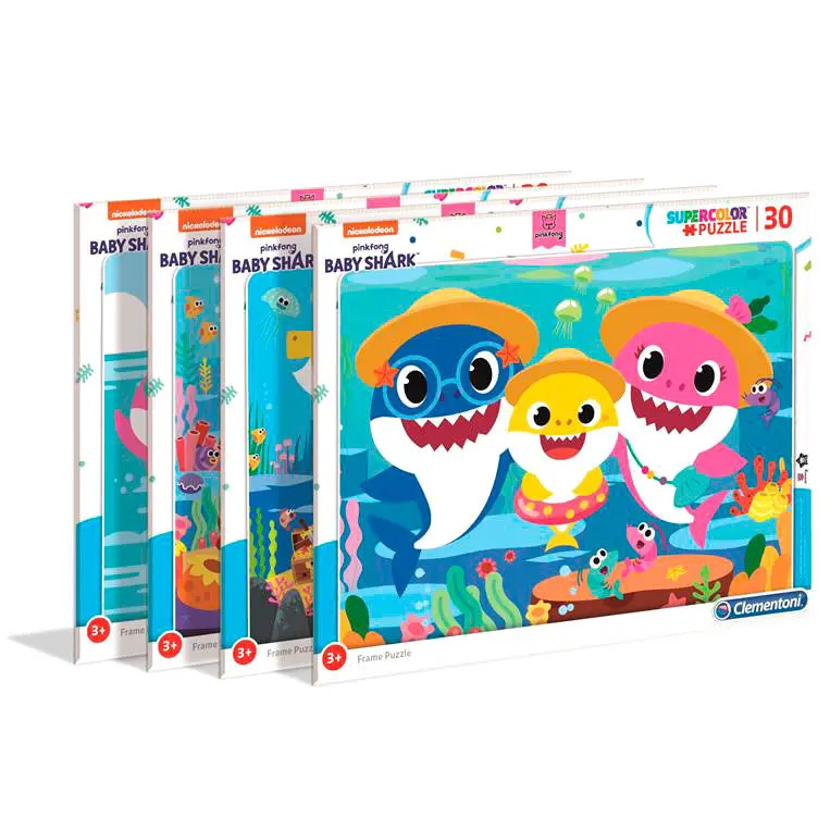 Baby Shark In Frame puzzle 4x30pcs product photo