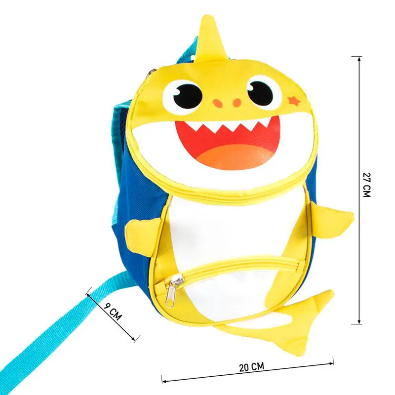 Baby Shark backpack with harness 27cm product photo