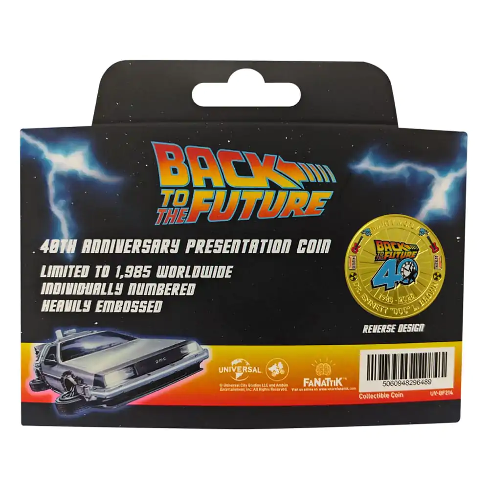 Back To The Future Collectable Coin 40th Anniversary Limited Edition          product photo