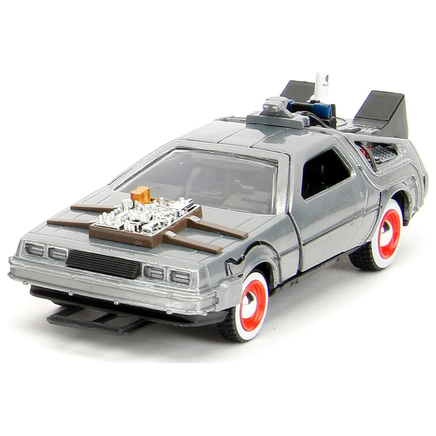 Back to the Future 40th Anniversary Time Machine pack 3 Delorean set product photo