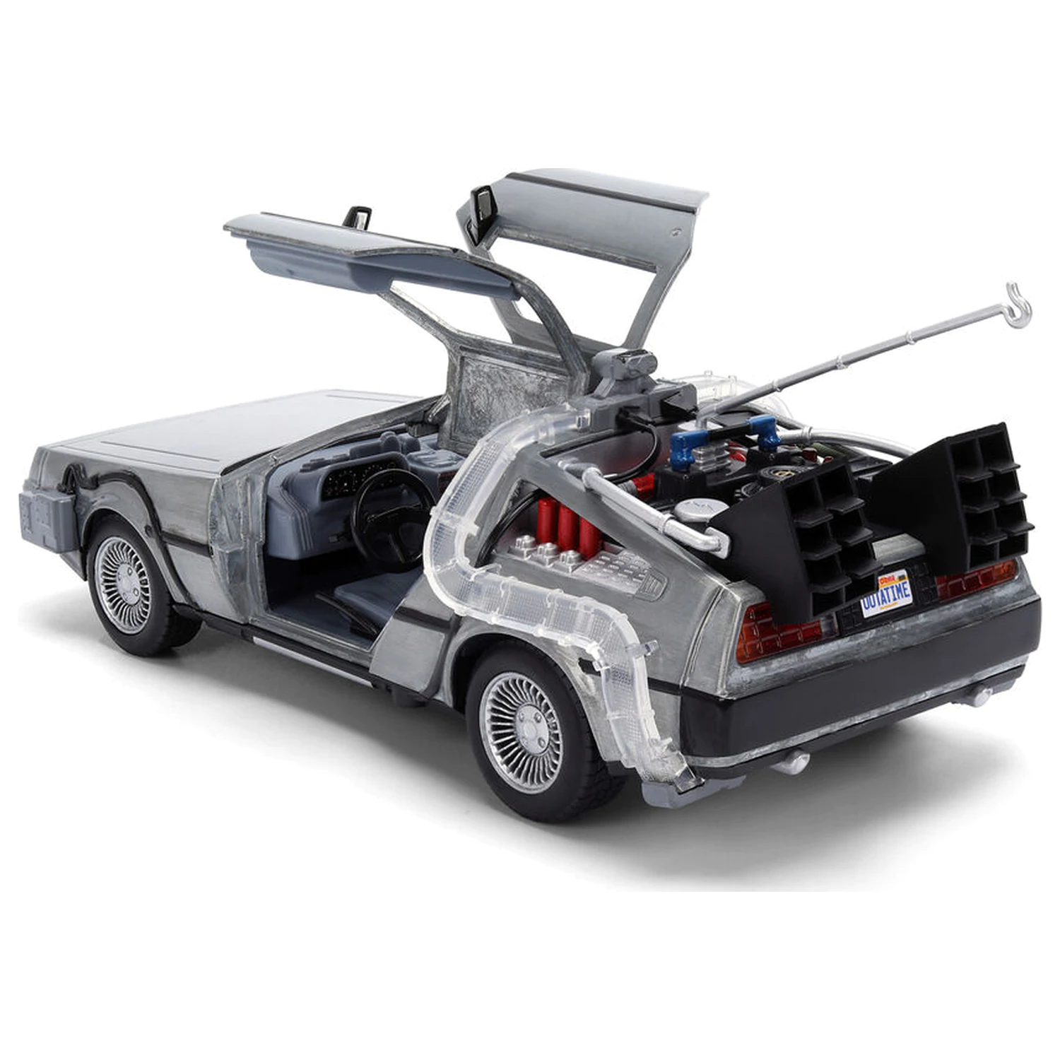 Back to the Future 40th Anniversary Time Machine Hollywood Rides DeLorean replica product photo