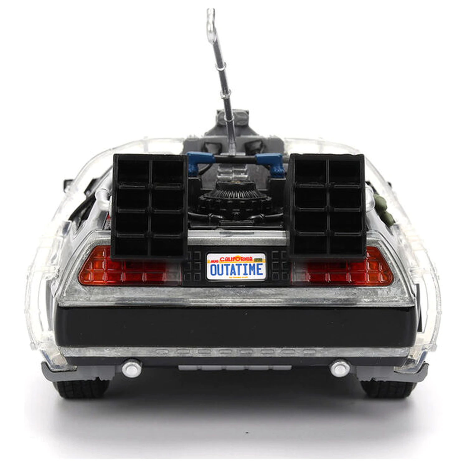 Back to the Future 40th Anniversary Time Machine Hollywood Rides DeLorean replica product photo