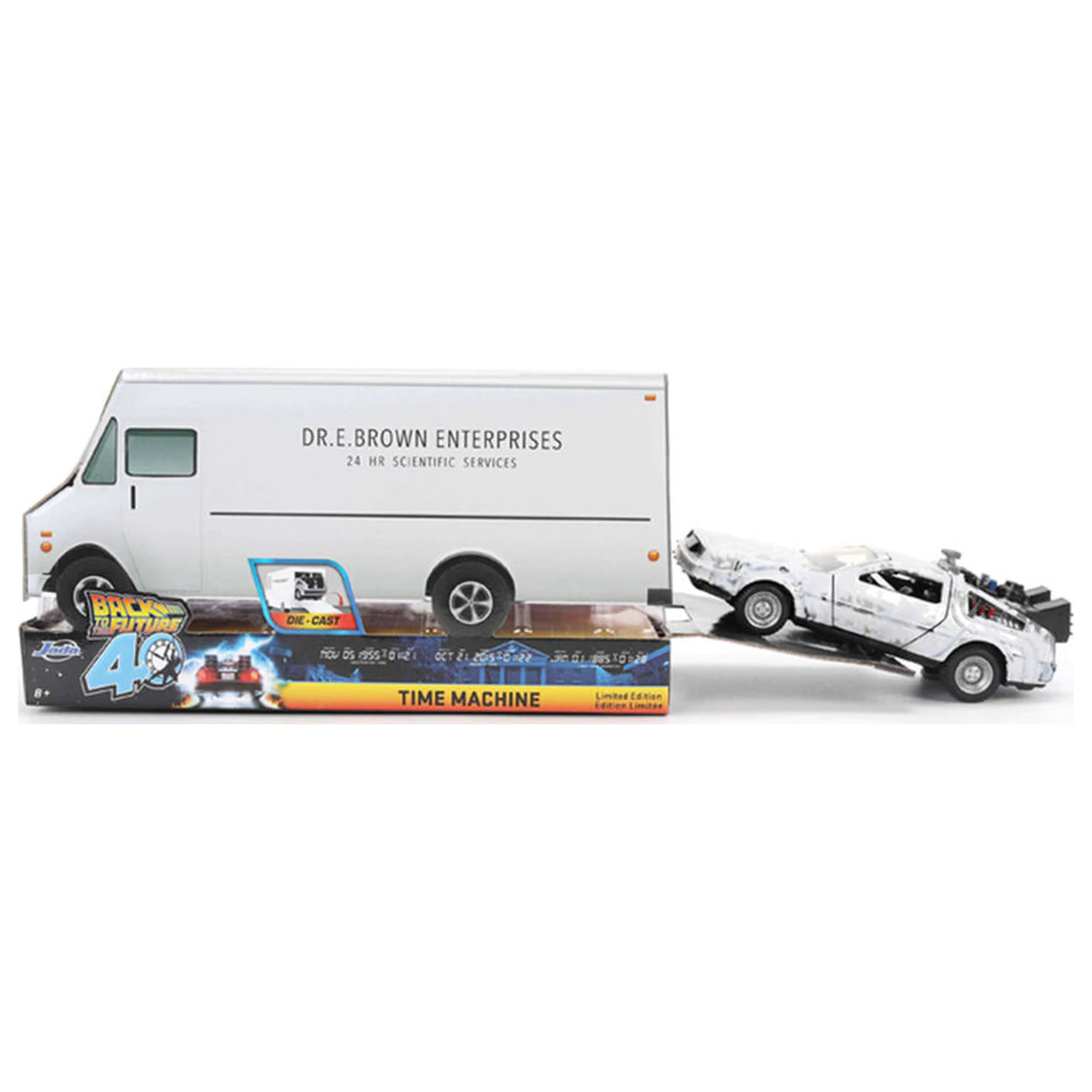 Back to the Future 40th Anniversary Time Machine Ice Effect DeLorean replica product photo