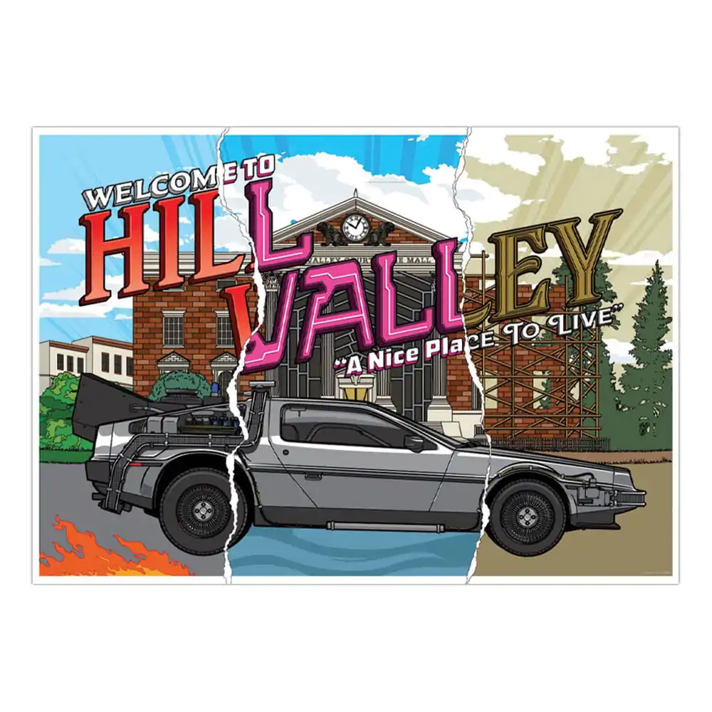 Back To The Future Art Print Hill Valley 40th Anniversary Limited Edition 42 x 30 cm     product photo