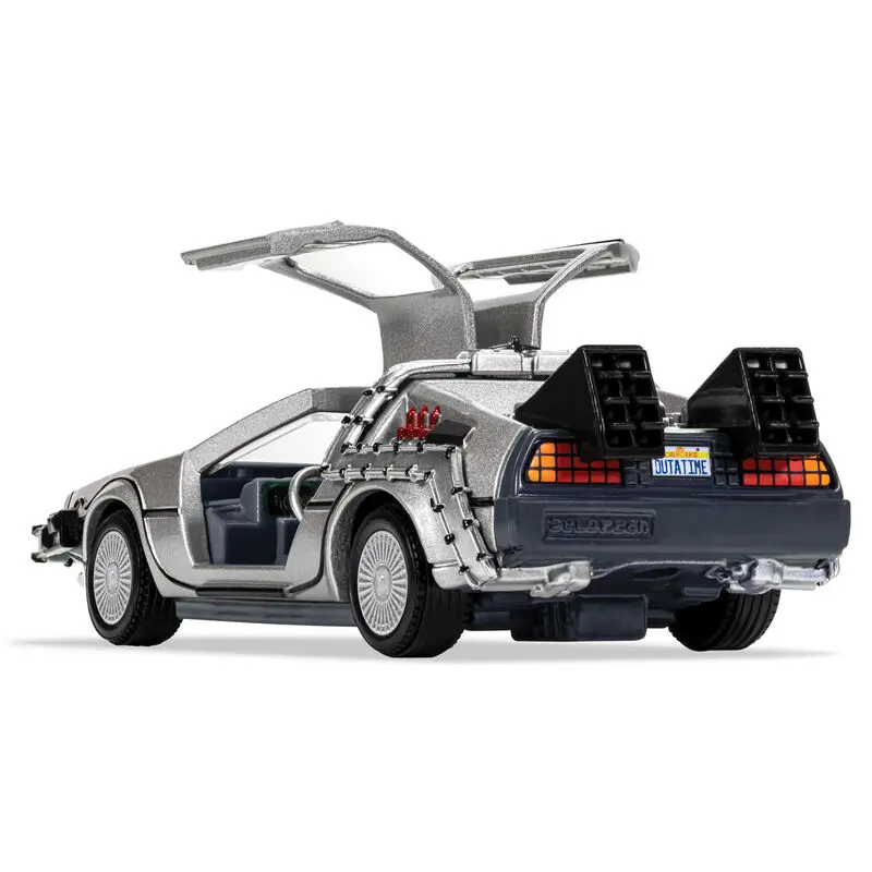 Back to the Future Diecast Model 1/36 DeLorean and Doc Brown Figure termékfotó