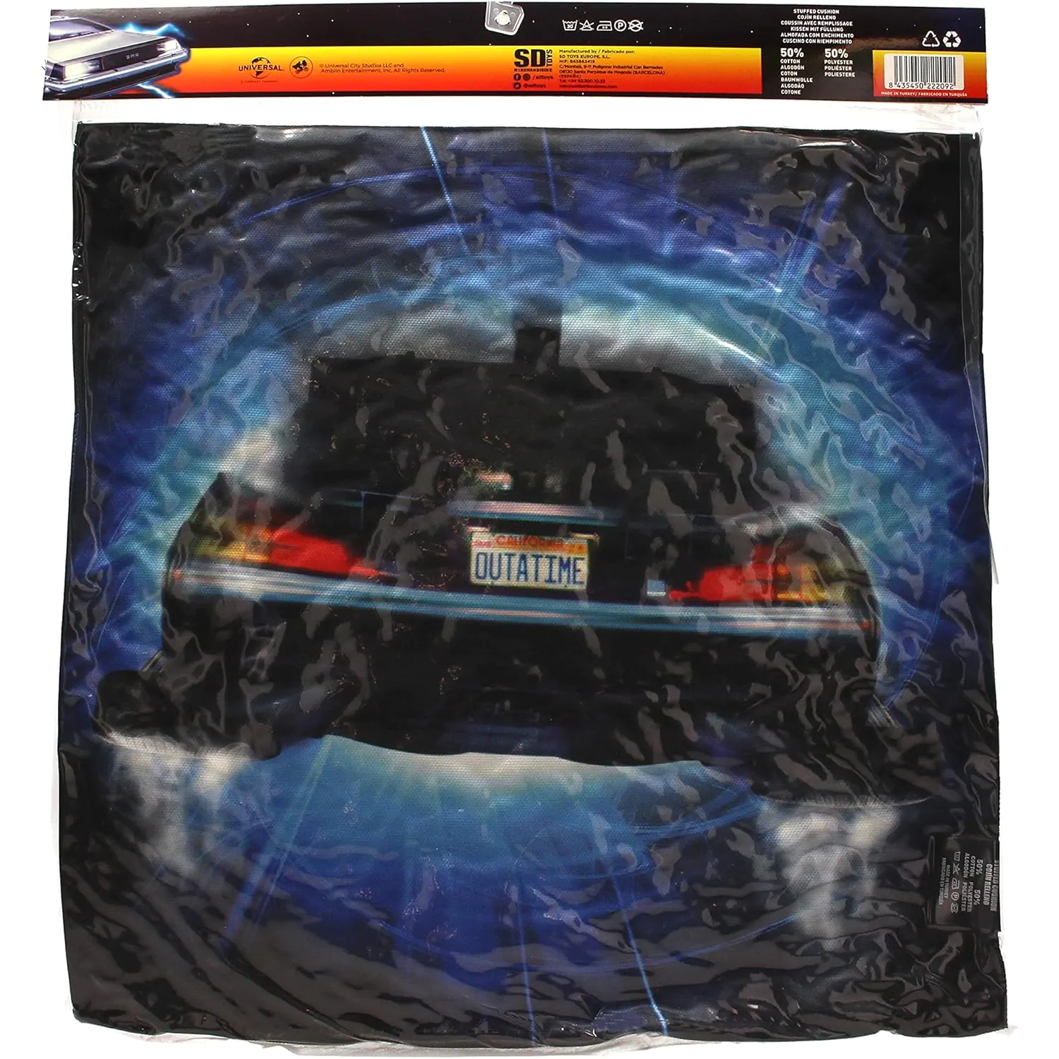 Back to the Future Delorean cushion product photo